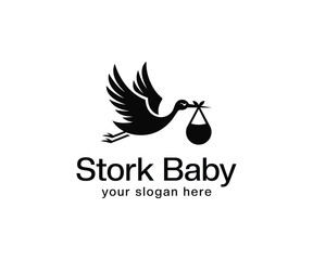 Stork Baby Logo