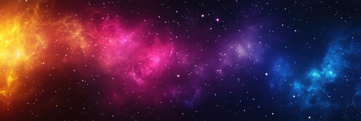 Fototapeta premium Colorful nebulae and stars in deep space (6)