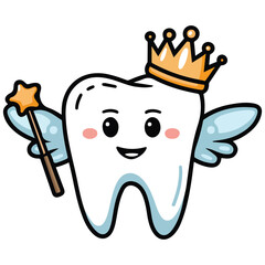 tooth icon vector illustration isolated on white background