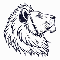 lion head vector