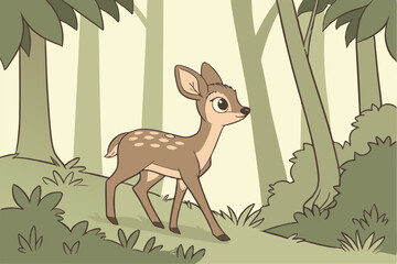 AI generates illustrations fawn