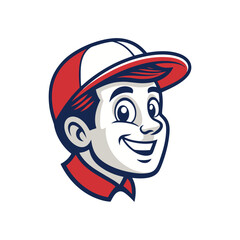 Man in Cap Icon Badge – Esports Logo, Sports Team Emblem, Gamer Avatar Design, Mascot Style Vector for Gaming Brands and Competitive Teams