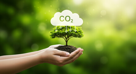Green planet sustainability eco friendly nature CO2 reduction save earth protect environment go green ecology tree plant growth climate change