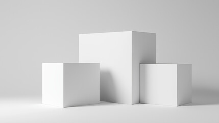 Product Display rectangular boxes B background 2025