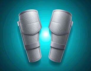 Stylish Gray Soccer Shin Guards with Enhanced Protection and Design