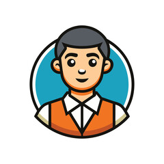 Man in Cap Icon Badge – Esports Logo, Sports Team Emblem, Gamer Avatar Design, Mascot Style Vector for Gaming Brands and Competitive Teams