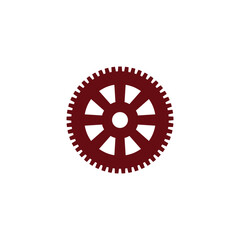 Stylized gear logo and symbol design