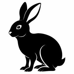 Obraz premium Bunny Silhouette Vector