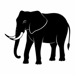 Fototapeta premium Elephant clipart silhouette Vectors