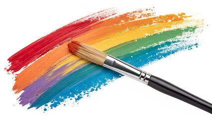 Textured Acrylic Paint Brush Strokes Vibrant Colors transparent background