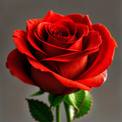 single red rose -Generative AI
