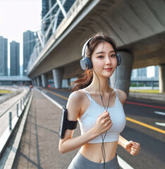 running woman -Generative AI