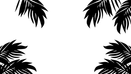 Tropical leaves background design summer concept