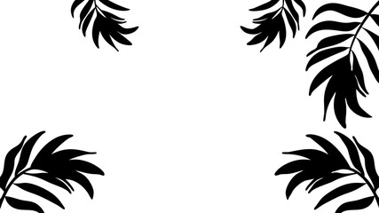 Tropical leaves background design summer concept