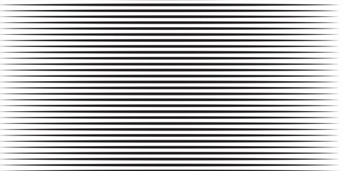 Line halftone gradation texture. Fading horizontal stripe gradient background. Repeating pattern backdrop. Black parallel thin to thick lines backdrop for overlay, print, cover, graphic design. Vector