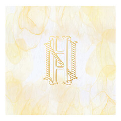 HN, NH, logo HN, Letter HN,  Monogram HN,Wedding Monogram, Wedding Logo, Logo Design , Monogram Vintage