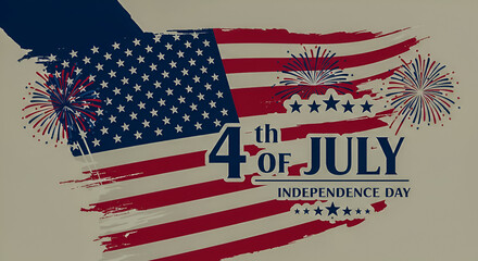 A rustic "4th of July Independence Day" graphic with an American flag and fireworks.
Keywords: 4th of July,