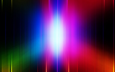 Fototapeta premium Vibrant Rainbow Light Stripes Background