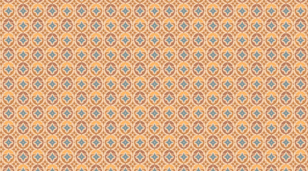 Dense and Bright 70s Retro Geometric Pattern