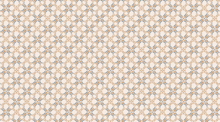 Subtle Classic Geometric Damask Seamless Pattern