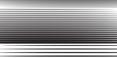 Line halftone gradation texture. Fading horizontal stripe gradient background. illustration