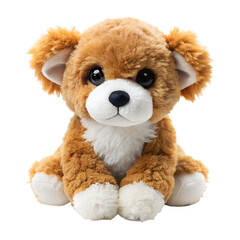 Obraz premium Adorable Cute Dog Plush Toy – Soft Stuffed Animal PNG 