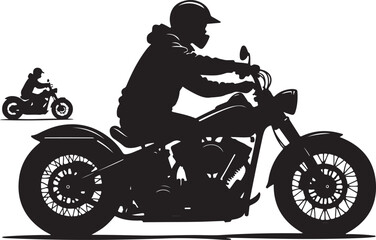 Fototapeta premium motorcycle rider silhouette, bike, motorcycle, silhouette, vector, motorbike, motocross, sport, bicycle, motor, biker, illustration, rider, race, speed, child, cross, extreme, transport, riding, jump,