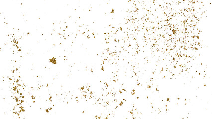 Golden paint brush stroke glittering texture.