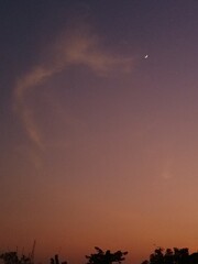 sunset in the sky