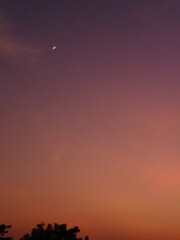 sunset over the sea