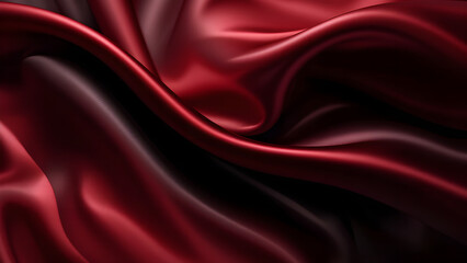 Red silk fabric texture background design for fashion luxury smooth satin material pattern backdrop elegant 100