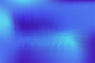 Blue-cyan gradient with noise texture. Futuristic transition with texture for scientific graphics. Vector gradient background