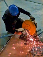 Plumber at work