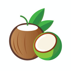 coconut-outline-vector-icon---whole-and-sliced-fre.eps