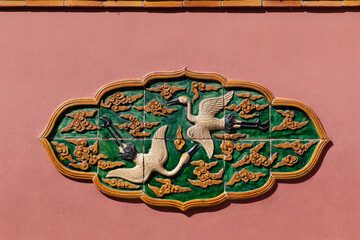 Glazed Red Screen Wall of the Shenyang Imperial Palace