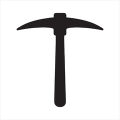High resolution vector illustration of a pickaxe