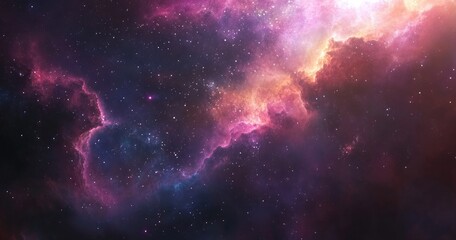 Obraz premium Deep space nebula with vibrant colors