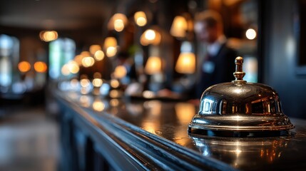 Hotel Reception Bell: Elegant Service and Hospitality