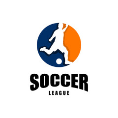 soccer league logo silhouette