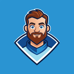 Man in Cap Icon Badge – Esports Logo, Sports Team Emblem, Gamer Avatar Design, Mascot Style Vector for Gaming Brands and Competitive Teams

