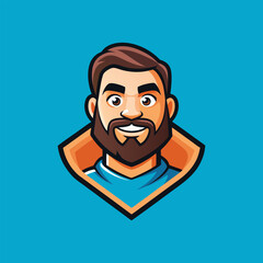 Man in Cap Icon Badge – Esports Logo, Sports Team Emblem, Gamer Avatar Design, Mascot Style Vector for Gaming Brands and Competitive Teams

