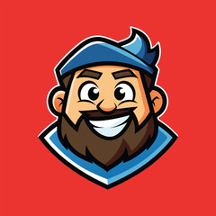 Man in Cap Icon Badge – Esports Logo, Sports Team Emblem, Gamer Avatar Design, Mascot Style Vector for Gaming Brands and Competitive Teams

