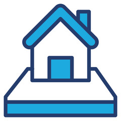 Plot blue color icon