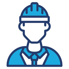 Manager blue color icon