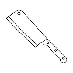 Kitchen knife icon vector. Cook knife illustration sign. Chef symbol. Cook logo.