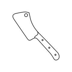 Kitchen knife icon vector. Cook knife illustration sign. Chef symbol. Cook logo.