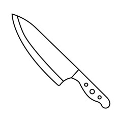 Kitchen knife icon vector. Cook knife illustration sign. Chef symbol. Cook logo.