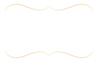 Fototapeta premium Simple frame, gold vintage frame, thin vintage lines