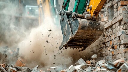 Demolition in progress