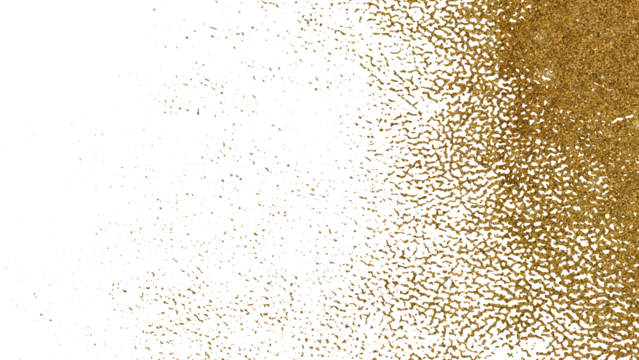 Golden paint brush stroke glittering texture. - Powered by Adobe